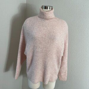Gabriela Hearst Womens Small Pink Cashmere Silk Turtleneck Sweater